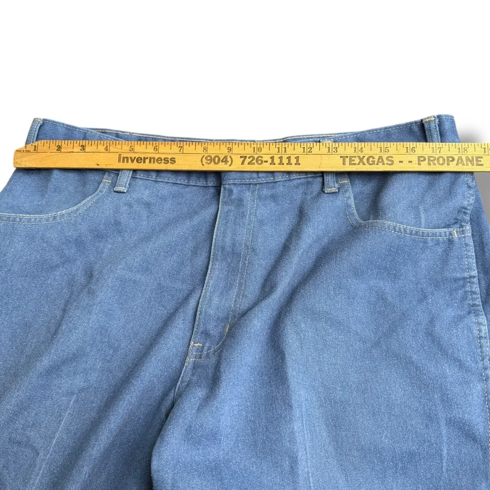 Towncraft Mens Blue Denim Jeans‎ 38x30 (36x30) Straight Leg Classic Fit Cotton